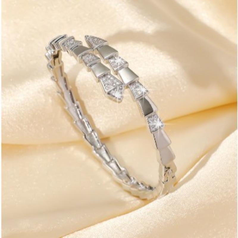 

Новый браслет-змейка для головы и хвоста, гладкий браслет из змеиной кости, универсальный подарок для девушки 19CM