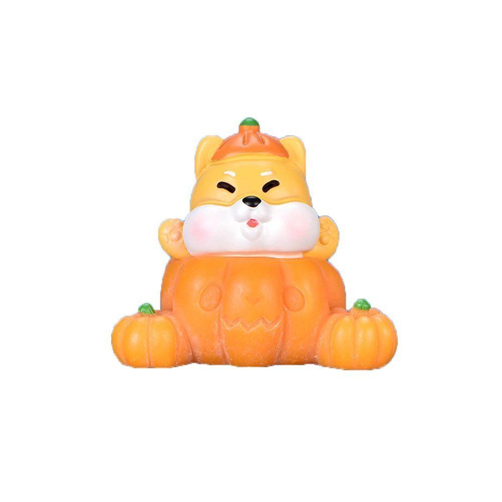 Cartoon Style Resin Craft Halloween Figurine DIY Ghost Halloween Small Ornament Elf Cute Pumpkin Statue Embellishment