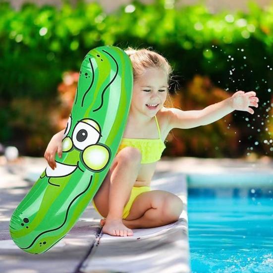 Giant Inflatable Bananas 34.7-Inch-Tall Funny Pickle Novelty Gag Prank Joke Gifts for Fruits Lovers Summer Pool Party Decorations