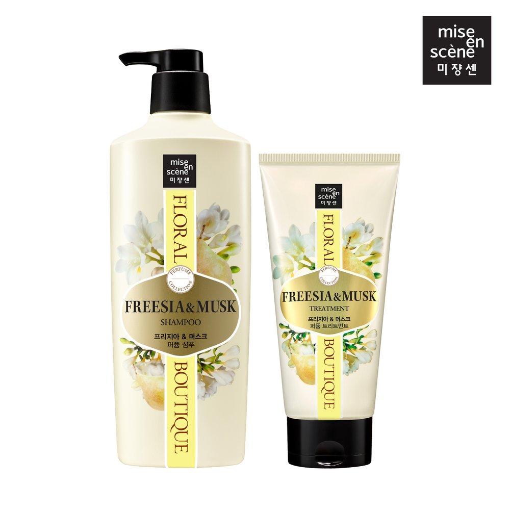 

[New Product] mise en scène floral boutique perfume shampoo 650ml + treatment 300ml (freesia & musk)