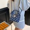 Retro denim handbag women's new high-end sense versatile shoulder messenger bag niche dumpling bag