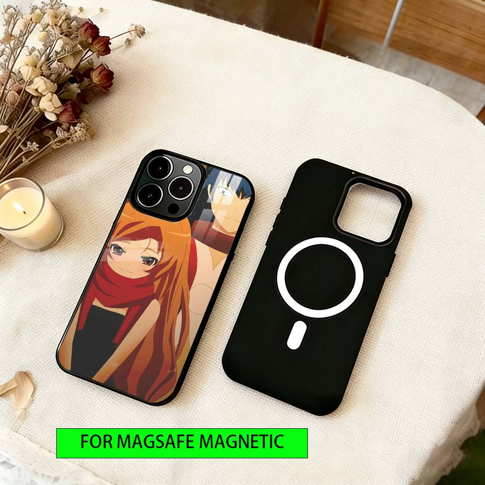 Toradora Phone Case For iPhone17,16,15,14,13,12,11 Plus,Pro Magnetic For Magsafe Wireless Charging