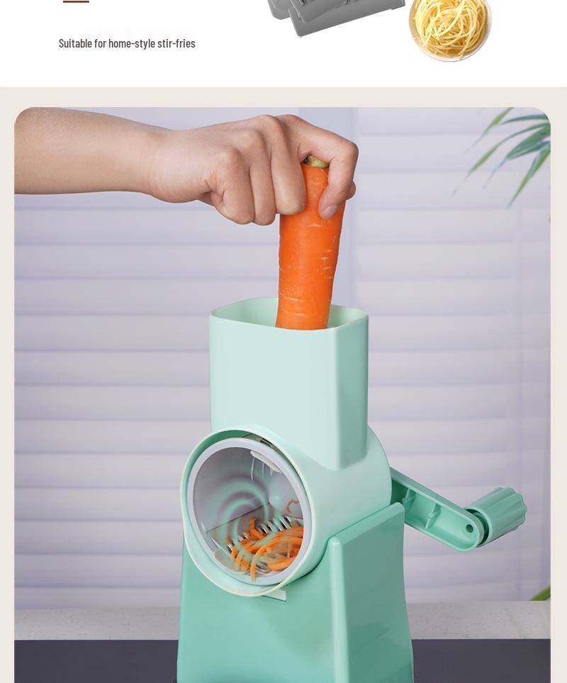 Multifunctional Hand-Cranked Vegetable Slicer & Grater 2025 Model