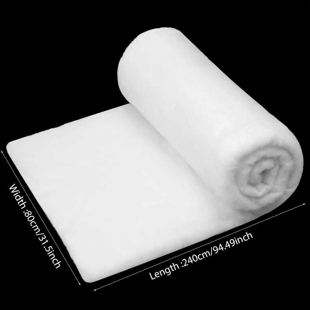 Runtowo Simulation Snowflake 80x240cm Christmas Tree Skirt ,Artificial Cotton Christmas Snow Cover 2026 Merry Christmas Decor