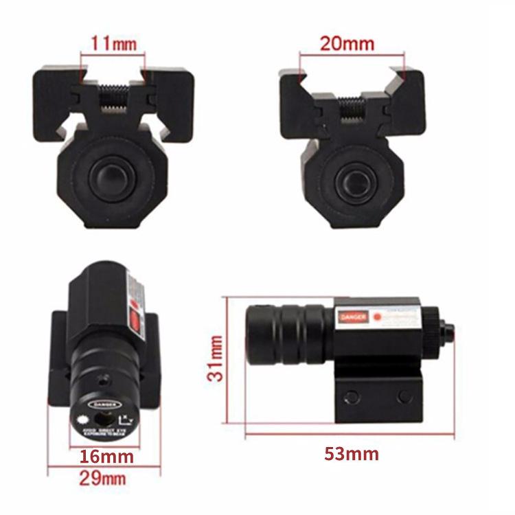 Soft Bullet Gun with Red Dot Infrared Laser Sight for 11-20mm Rails
