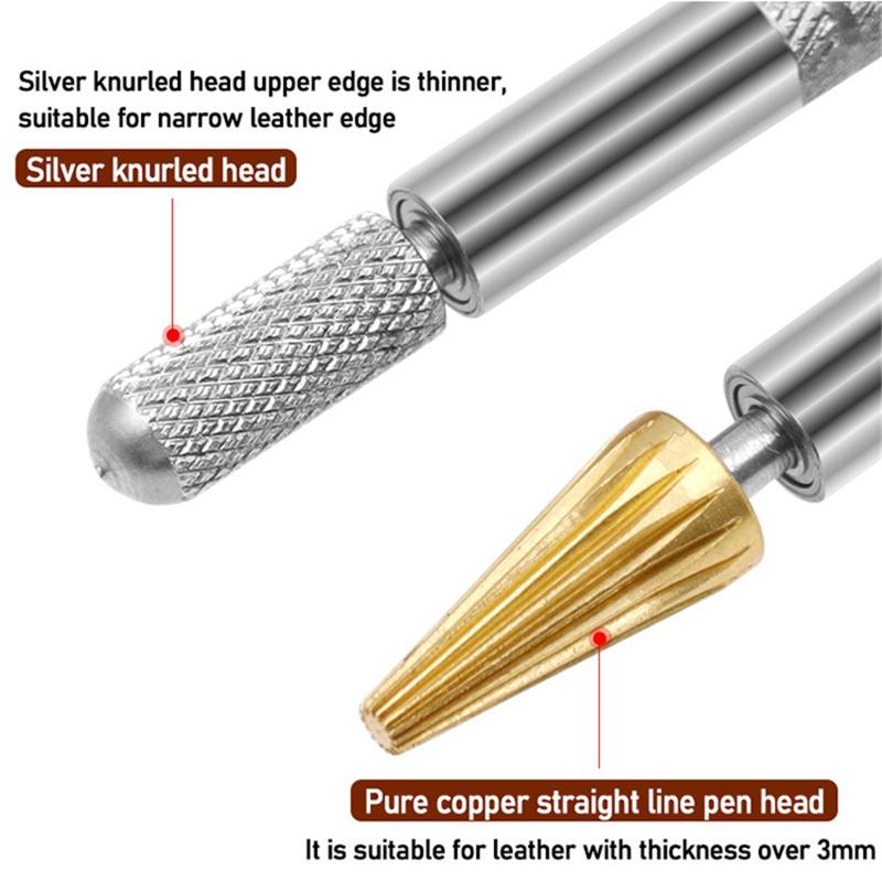 ציור שמן קצה בעבודת יד בעבודת יד עט דו צדדי עט דו-צדדי טיפול קצה עור טיפול דבק דביק כלי