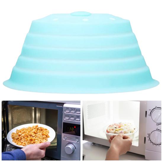 Food Cover BPA-free Heat Resistant Oil and Splash Resistant Heating Cover Food Warmer Cover