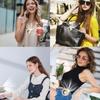 Portable Mini USB Fan Clip on Handheld Bladeless Personal Waist Hanging Travel Outdoor Desk Small Cyclone Fan