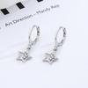 Dongdaemun Star Shining Star Ear Buckle Women'S Fashion Hollow Star Diamond Earrings Cross-Border Foreign Trade