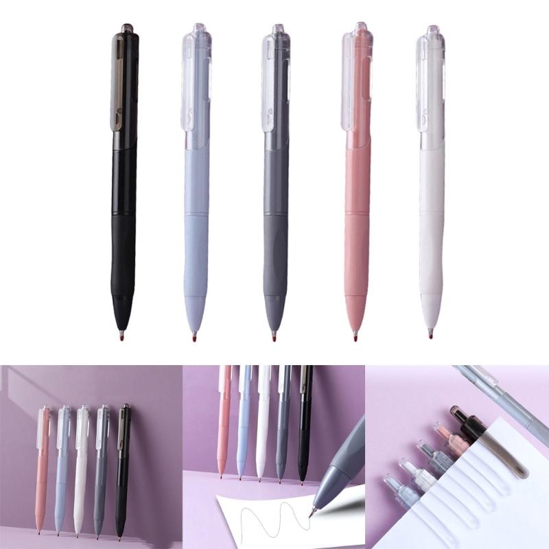 10x/Set 0,5 mm Einziehbarer Gelstift Neutralstift Schwarze Tinte Unterschriftenstift Leicht Schreibender Stift Schulbüromaterial