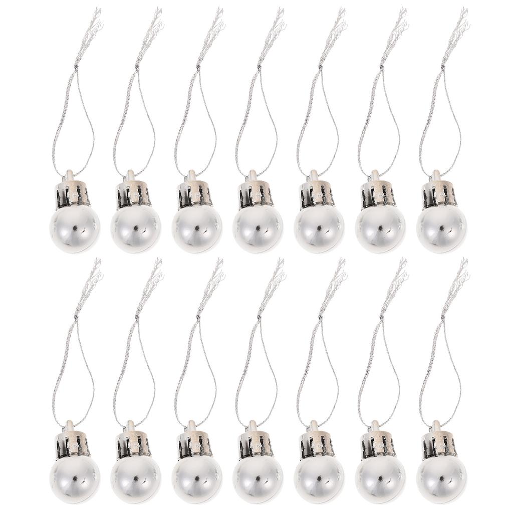 24pcs Miniature Balls Decor Christmas Tree Hanging Pendant Lightweight Festive Nament For Holiday Home Garden Party Decoration