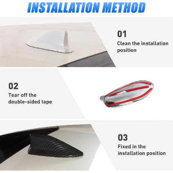 Carbon Fiber ABS Car Shark Fin Antenna Cover Roof Aerial for Subaru BRZ Toyota 86 2013-2021 Auto Cars Antenna Accessories