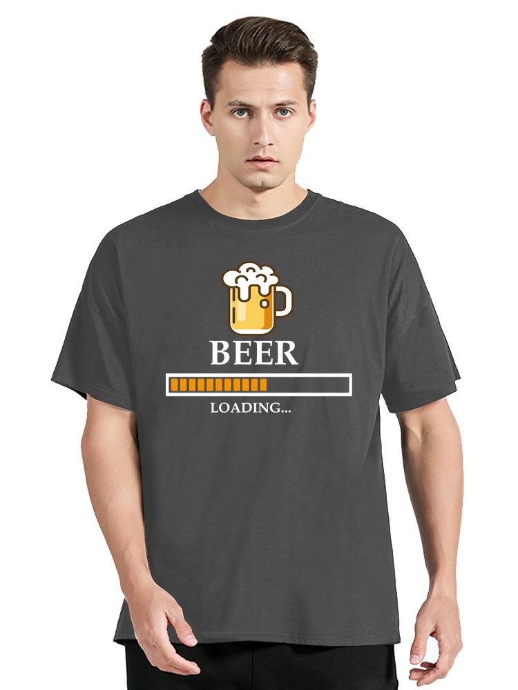 Beer Loading Classic T-shirtunisex Clothing Oversized Tshirt Cotton O-neck Tshirt Summer Casual Tops Fashion Streetwear T Shirt