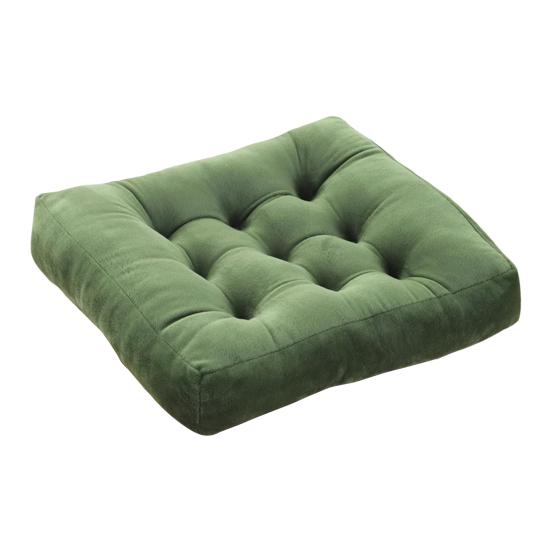 Square Seat Cushion 16x16 Inches Solid Color Stuffed Chair Pad Velvet Thick Seat Cushion for Dining Chair Floor Home Office