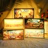 26cm/10.24in Cartoon Lamp Box Led Light Wooden Frame Anime Peripherals Acrylic Night Table Top Bedside Decoration Birthday Gifts