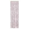 Fly Screen Curtain In Silver Gray and Pink 56 X 185 Cm Chenille