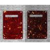 FLEOR 1PCS Tortoise 4ply Guitar Back Plate Cavity Cover Standard Modern Style ST Electric Guitar Parts