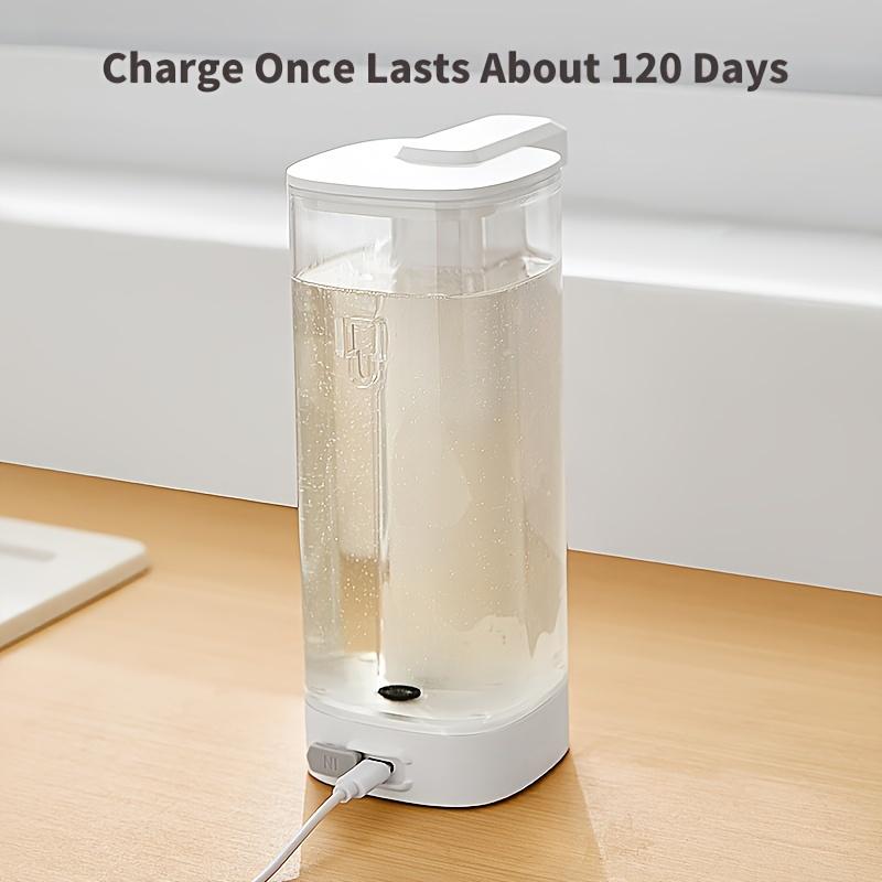 Dispensador de jabón desinfectante de manos independiente con sensor para lavavajillas automático, gran capacidad de 500 ml, carga USB, para uso en cocina.