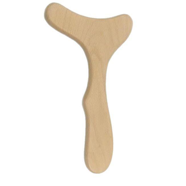 Beech Wood Fishtail Gua Sha Board - Wooden Outdoor Sports & Yoga Tool