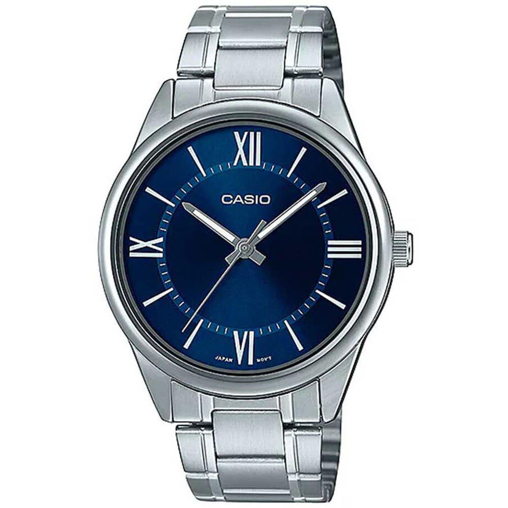 

by Casio India Casio Silver Watch [Imported Co. Pvt. Ltd.] MTP-V005D-2B5UDF Men s