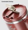 400ml Fashion Stainless Steel Coffee Mug With Cover Creative Office Home Milk Tea Breakfast Handle Cup