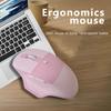 2.4G Wireless Mouse for Laptop Ergonomic Computer Mouse with 3 Adjustable Levels 6 Button Cordless Mouse Bluetooth Mouse