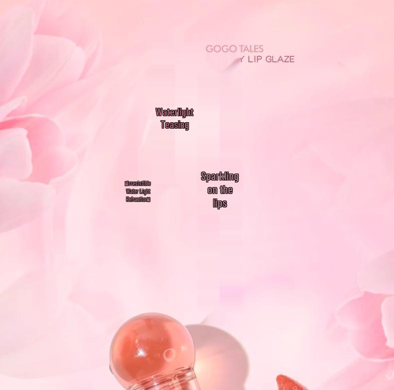 GoGo Tales Little Pink Ball Lip Gloss: Non-Sticky, Hydrating Lip Color for Students.