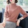 Women Spring Autumn Pullover Sweater Solid Color Knitted Casual Sweater