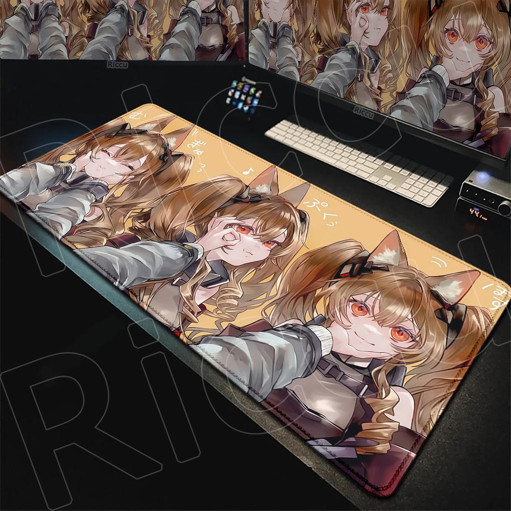 Rutschfeste Gummi-Büro-Laptop-Schreibtischmatten Große Game Arknights Endfield Kawaii-Mädchen Gilberta Mauspads 900x400mm PC-Zubehör