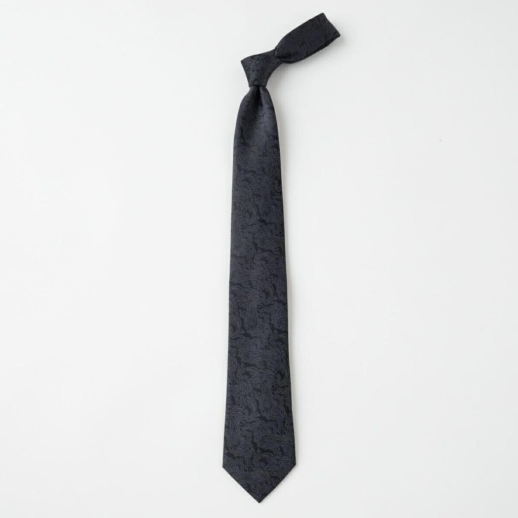 [Ogier] 100% Silk Tie, Regular Tie, Jacquard Weave, Paisley Pattern, Gift, Business, Men's, Stylish, 8cm Width