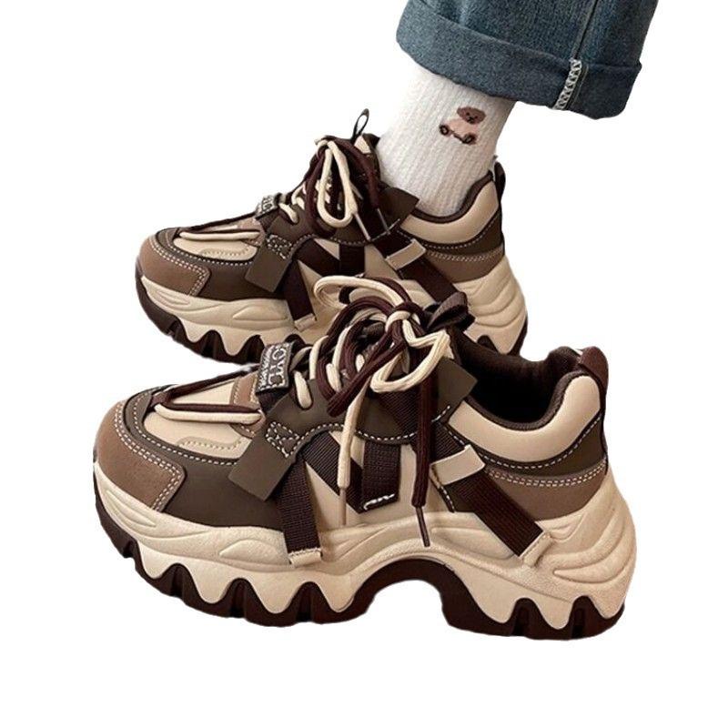 Platform dad shoes autumn new fashion versatile ins sneakers women's shoes