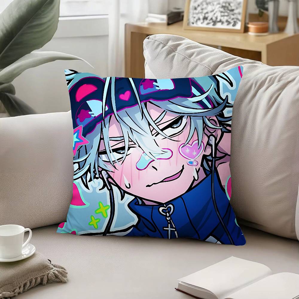 Anime Alien Stage Throw Pillow Covers Pattern Cushion Cover Suitable For Sofa Bedroom Car Pillow Cover