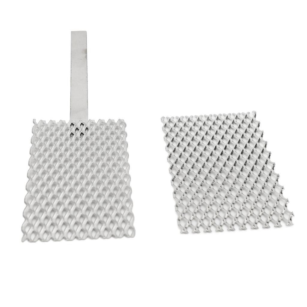 2 Pcs Ti Mesh 100x50mm Gold Silver Copper Jewelry Plating Tool Mesh with Handle