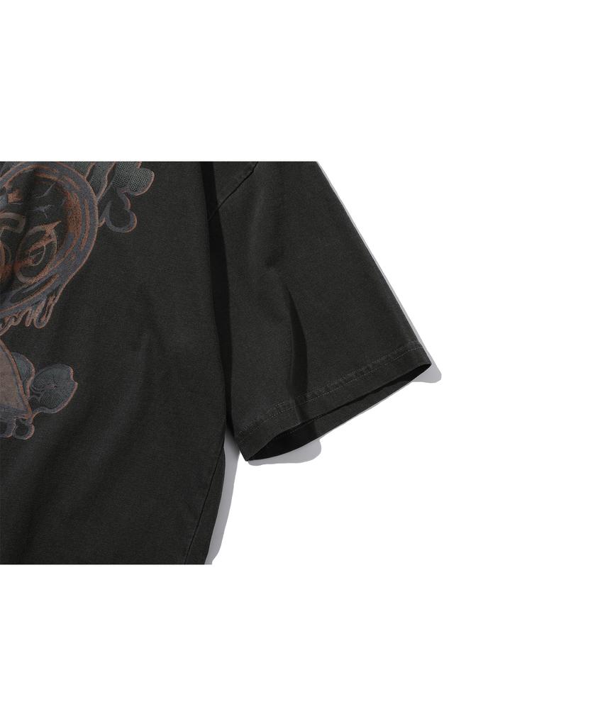 CPGN STUDIO Mad Hoppi Pigment Short Sleeve T-Shirt Smoke Black