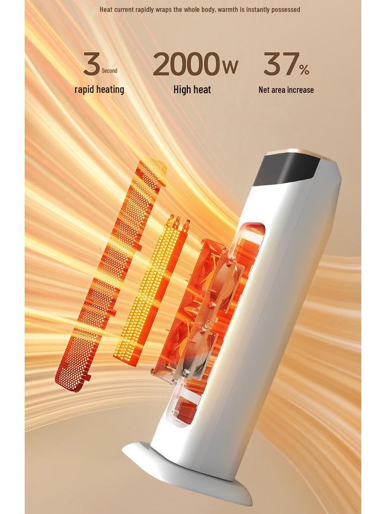 Smart Energy-Saving Vertical Electric Heater - Silent, Fast-Heating Warm Air Blower for Households