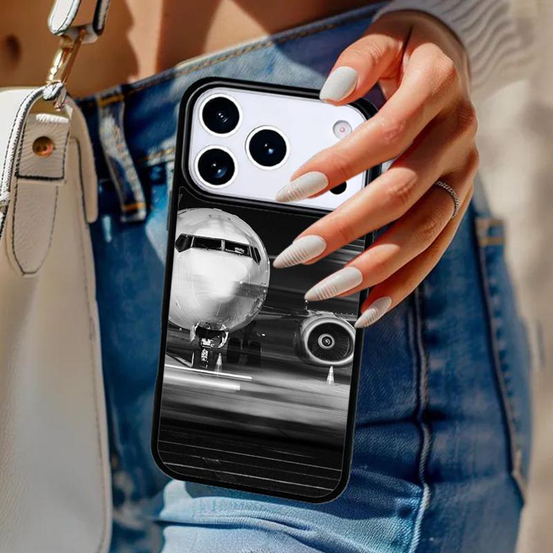 

Airplane Aircraft Phone Case For iPhone 17 Air 14 15 13 12 Max Cover For Apple 14 15 16 16e 11 Pro Max Plus Coque iPhone 17