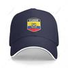 Multifunction Ecuador Flag Shield Sandwich Baseball Cap Unisex Sports Casual Caps Golf Hat Fishing Outdoors