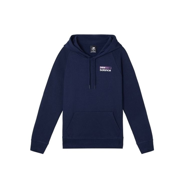 

New Balance Повседневный модный пуловер с капюшоном Женские топы Синий WT03802-PGM