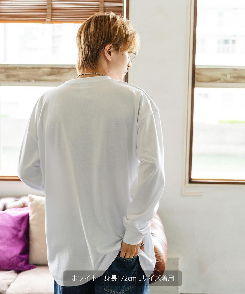 [IMPROVES] Casual [TOM & JERRY] Custom-made Buddies Vintage-Like Long Sleeve T-Shirt, Men's, White