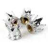 4 Stücke Universal Chrom Crown Auto Lkw Reifen Luft Ventilschaft Abdeckkappen Felgen Auto Tuning Außen Teile Zubehör Produkte