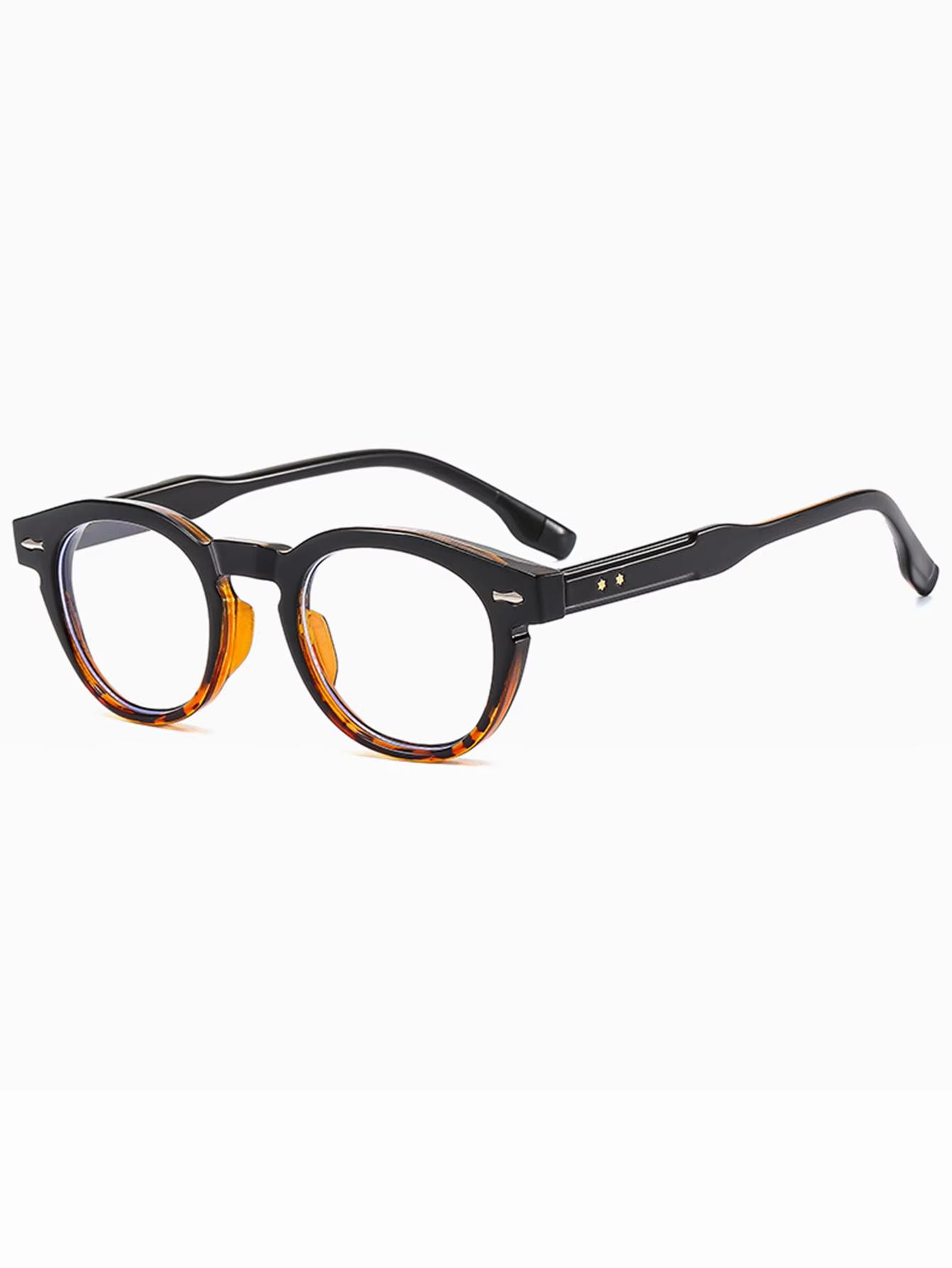 1Pc Classic Anti Blue Light Glasses Frame Men Women Brand Designer Retro Rivet Glasses