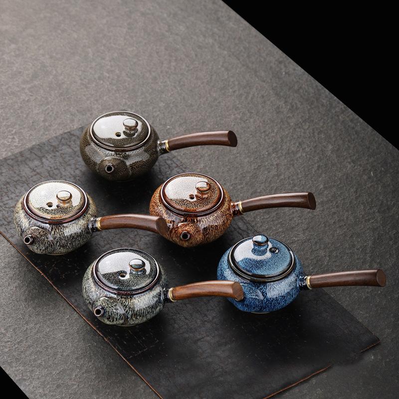 Japanese Ceramic Teapot Highend Side Handle Pot Kung Fu Tea Set Small
