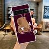 Phone Case Cover for Google Pixel 9 8 7 6 5 4 4XL 7A 6A 5A 4A 3A Pro XL Transparent Soft TPU Shell Cute Cartoon Capybara Pattern