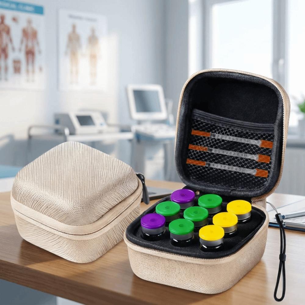 Waterproof Insulin Vial Storage Case 9 Slots Essential Oil Case Insulin Organizer  Diabetics