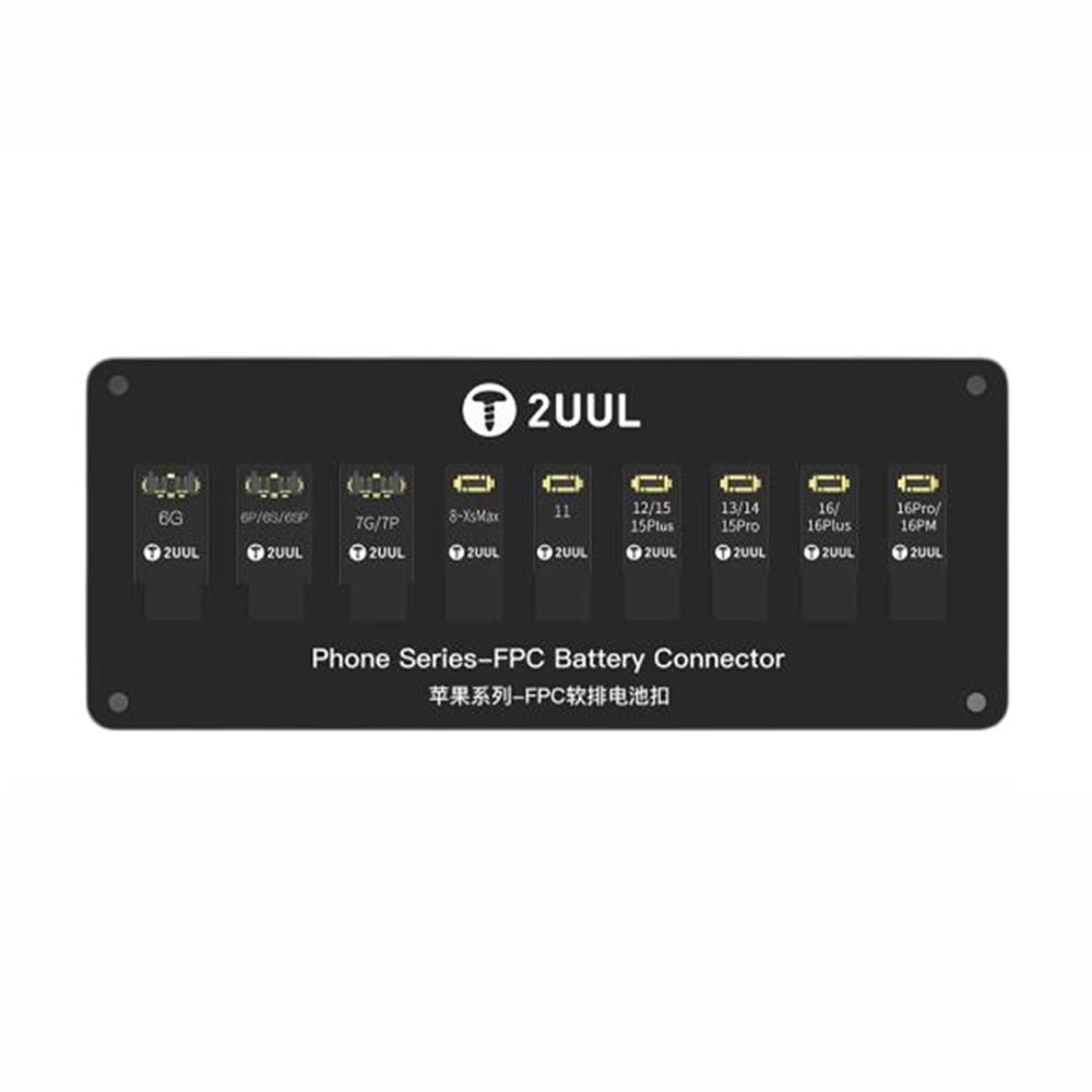 2UUL BT03 For iPhone 6 - 16 Pro Max FPC Battery Connector Double Sided Power Boot Battery Adapter