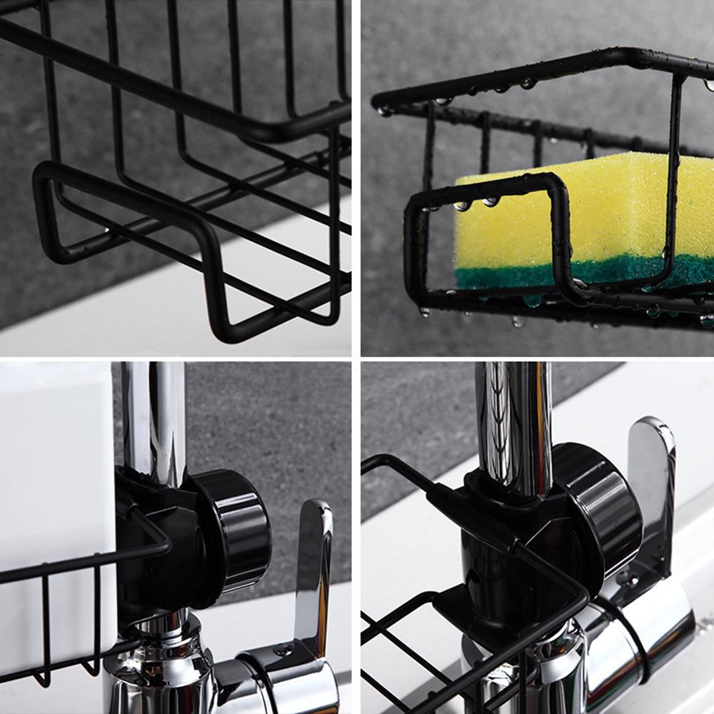 Faucet Rack Cloth Drain Rack Hollow Ventilation Bathroom Rack Punching Kitchen Sink Storage Rack