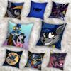 Game S-Sly Cooper COOL Pillow Case Square Double-Sided Printing Short Plush Sofa Cushion Cover Bedroom Bedside Pillow