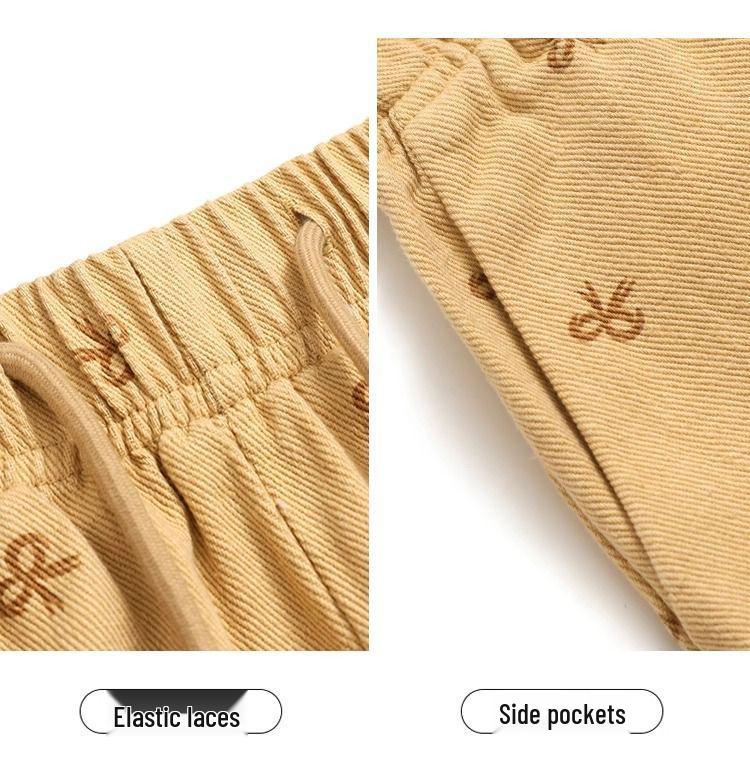 Plus Size Summer High Waist Wide Leg Casual Retro Shorts for Women