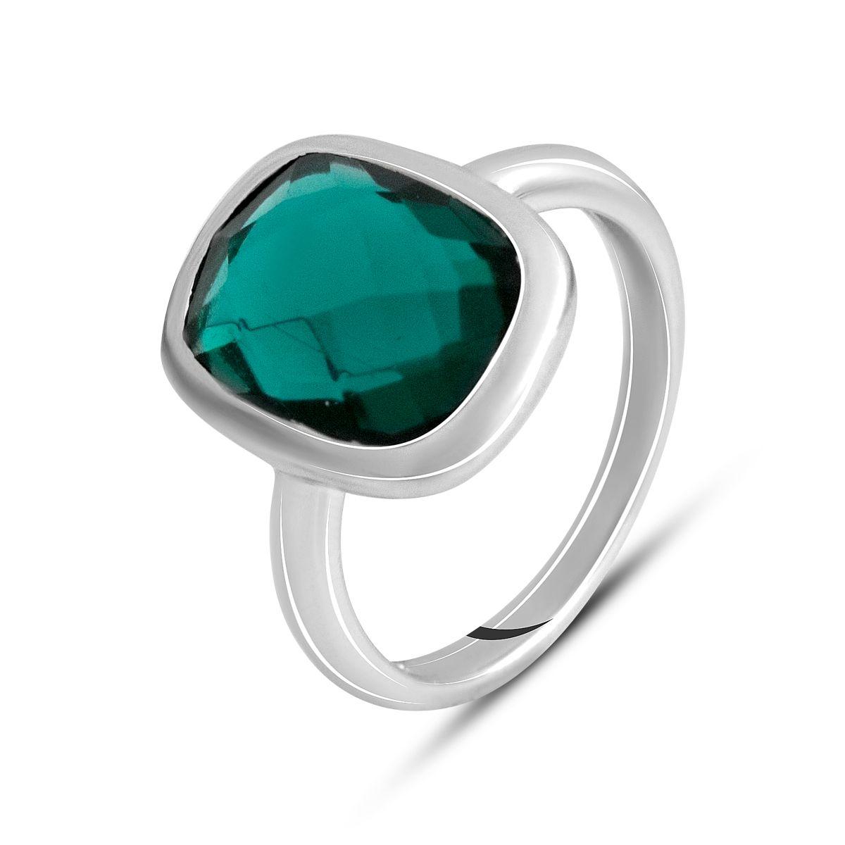 

Срібна каблучка з аквамарином nano 5.533ct (2140146) 17 небо синє світло кольору