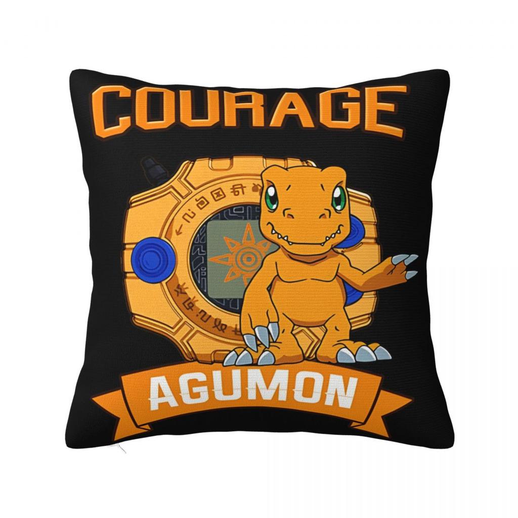 Trendy Seat Digital Monster Digimon Decor Pillowcase Stuff Pillow Cover Square Multi-Size